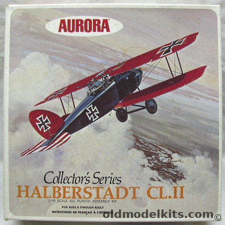 Aurora 1/48 Halberstadt CLII (CL-II / CL.II), 1136-260 plastic model kit